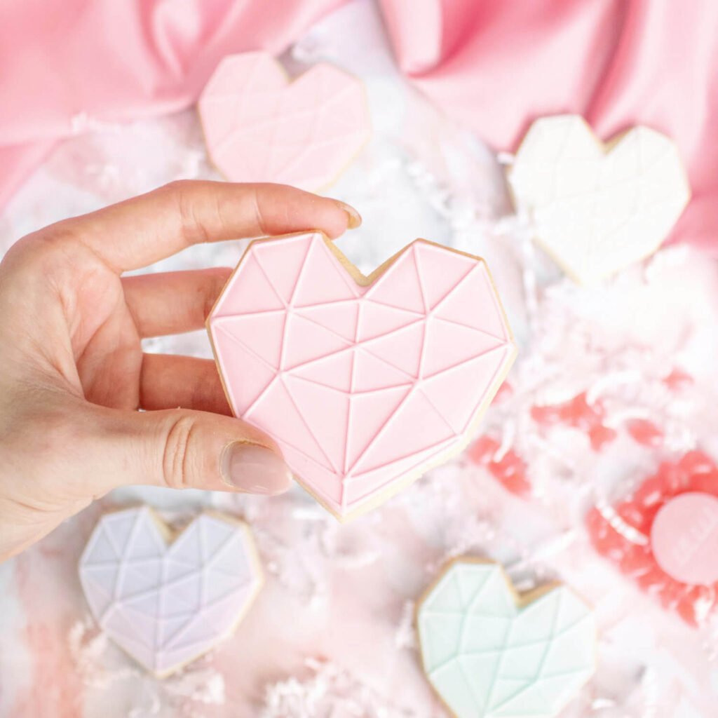 Heart Geo Cookies